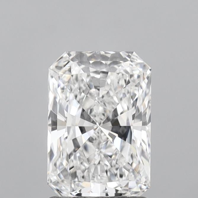 1.34 Carat Radiant Shaped, Ideal Cut, D Color, VVS1 Clarity, IGI Certified Lab Grown Diamond