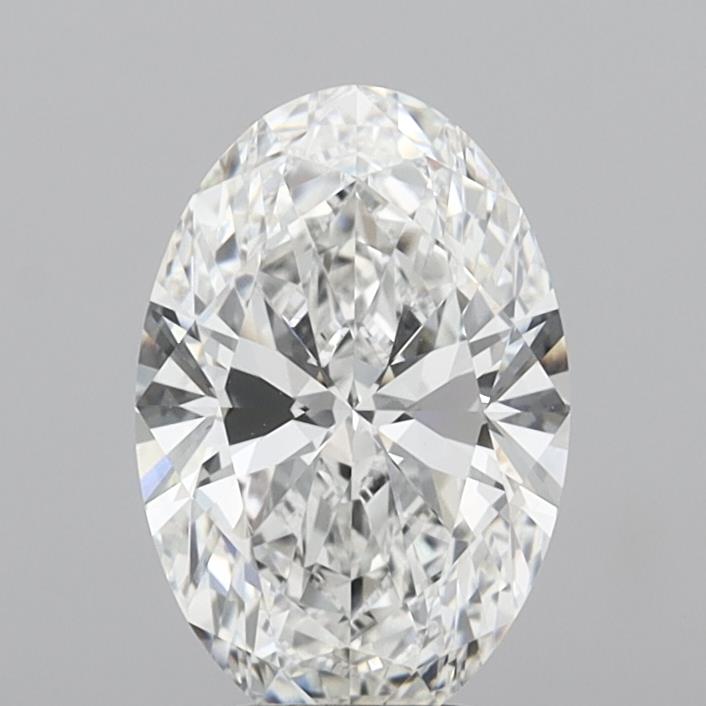 4.04 Carat Oval Shaped, Ideal Cut, E Color, VVS2 Clarity, IGI Certified Lab Grown Diamond
