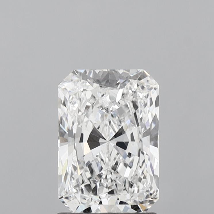 1.55 Carat Radiant Shaped, Ideal Cut, D Color, VS1 Clarity, IGI Certified Lab Grown Diamond