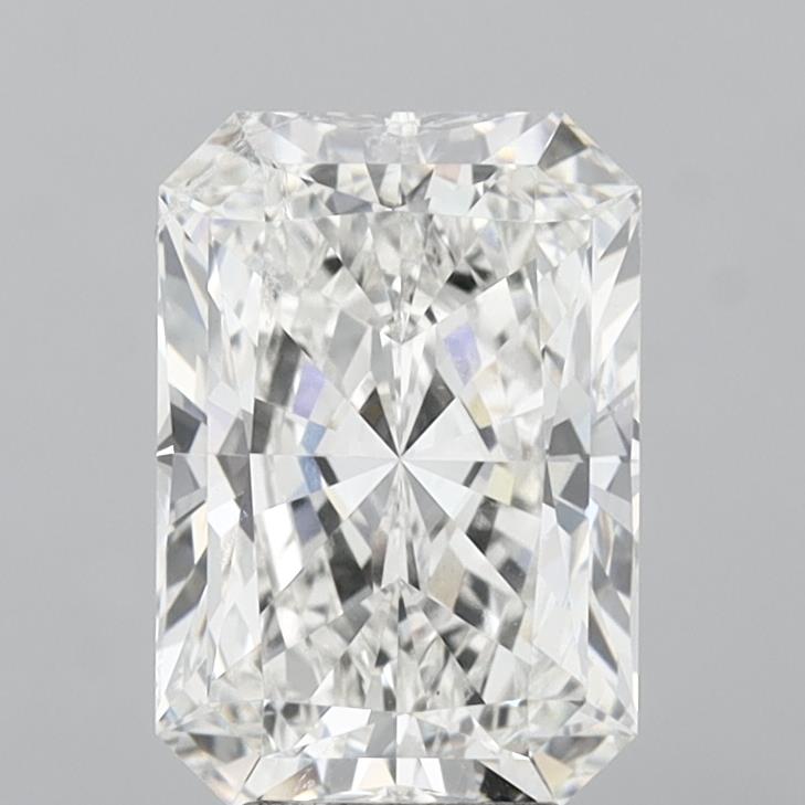 6.03 Carat Radiant Shaped, Ideal Cut, F Color, VVS2 Clarity, IGI Certified Lab Grown Diamond