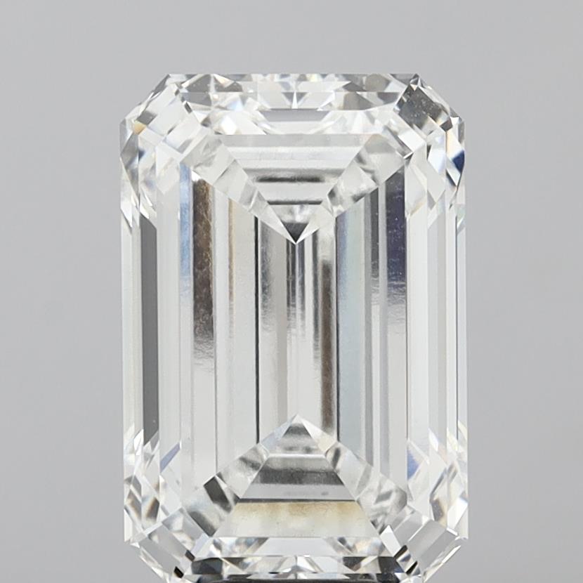 10.58 Carat Emerald Shaped, Ideal Cut, E Color, VVS2 Clarity, IGI Certified Lab Grown Diamond