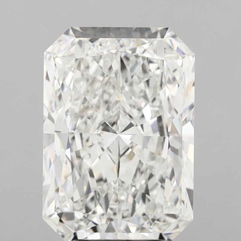 6.06 Carat Radiant Shaped, Ideal Cut, F Color, VVS2 Clarity, IGI Certified Lab Grown Diamond