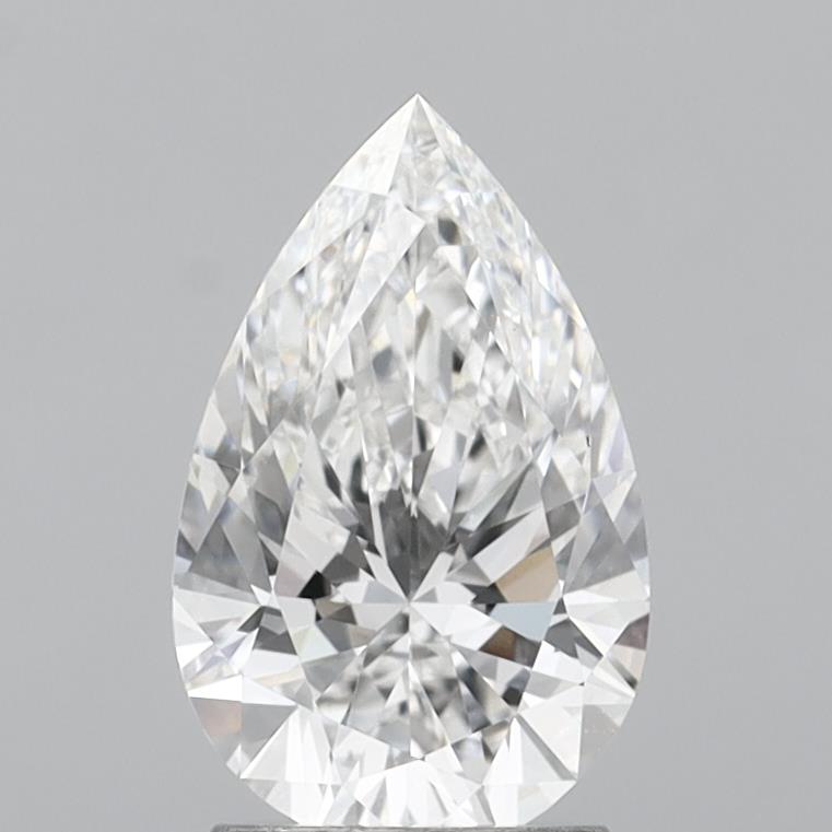 2.10 Carat Pear Shaped, Ideal Cut, E Color, VVS2 Clarity, IGI Certified Lab Grown Diamond