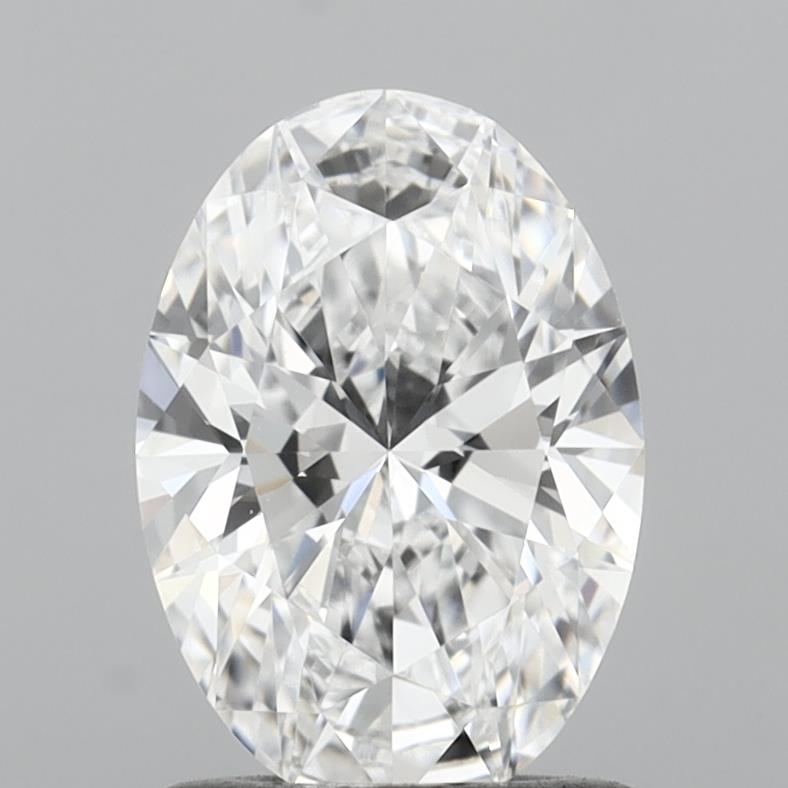 1.08 Carat Oval Shaped, D Color, VVS2 Clarity, IGI Certified Lab Grown Diamond