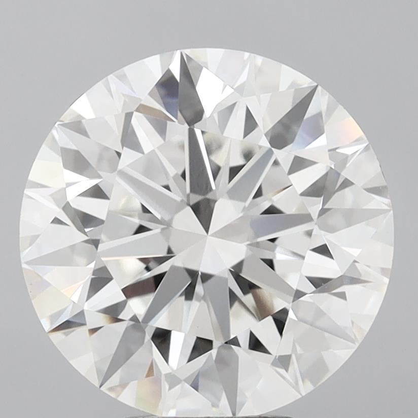 6.34 Carat Round Shaped, Ideal Cut, F Color, VVS2 Clarity, IGI Certified Lab Grown Diamond