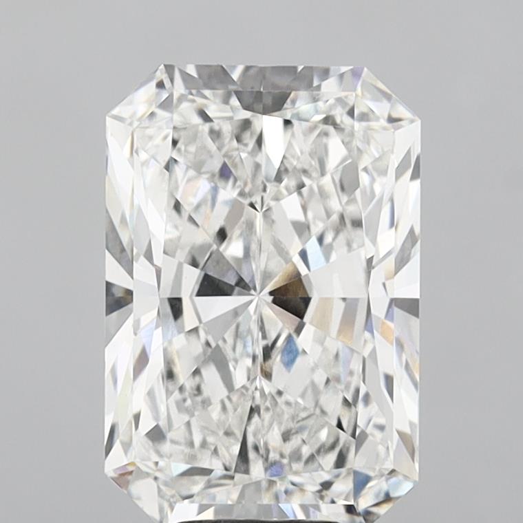 7.53 Carat Radiant Shaped, Ideal Cut, E Color, VVS2 Clarity, IGI Certified Lab Grown Diamond