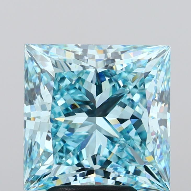 4.73 Carat Princess Shaped, Ideal Cut, VS1 Clarity, IGI Certified Lab Grown Diamond