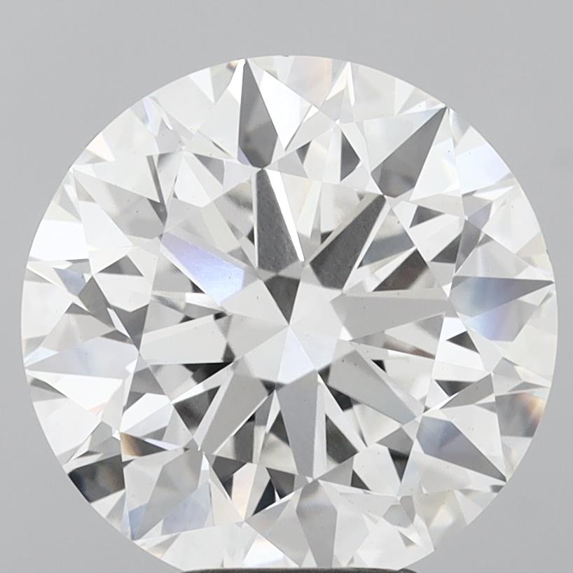 6.01 Carat Round Shaped, Excellent Cut, F Color, VS2 Clarity, IGI Certified Lab Grown Diamond