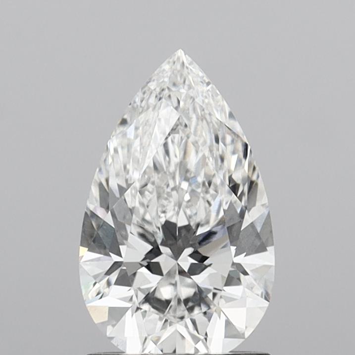 1.49 Carat Pear Shaped, Ideal Cut, E Color, VS1 Clarity, IGI Certified Lab Grown Diamond