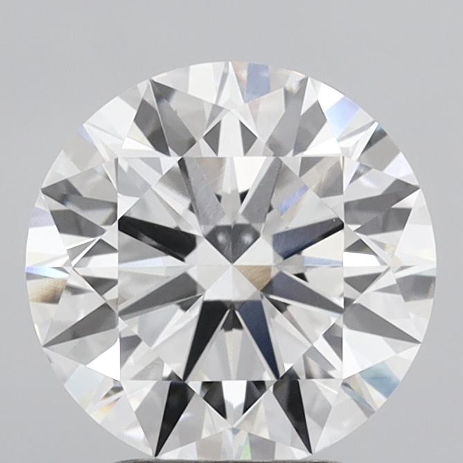3.04 Carat Round Shaped, Ideal Cut, E Color, VVS2 Clarity, IGI Certified Lab Grown Diamond