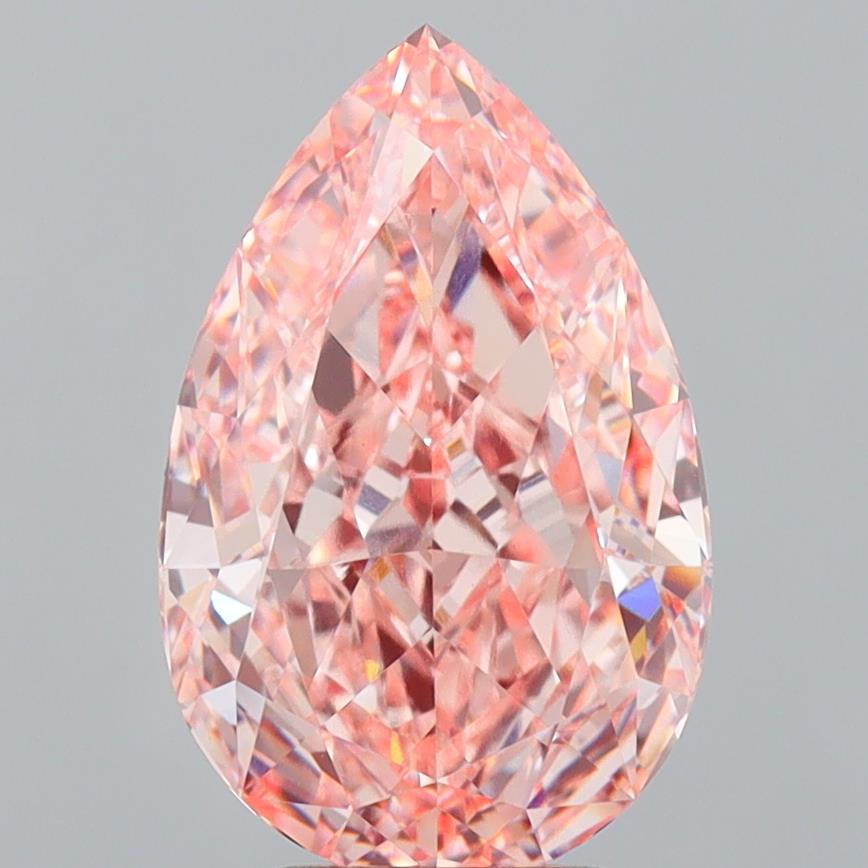 4.22 Carat Pear Shaped, Ideal Cut, VVS2 Clarity, IGI Certified Lab Grown Diamond