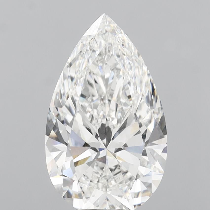 6.51 Carat Pear Shaped, Ideal Cut, E Color, VVS2 Clarity, IGI Certified Lab Grown Diamond