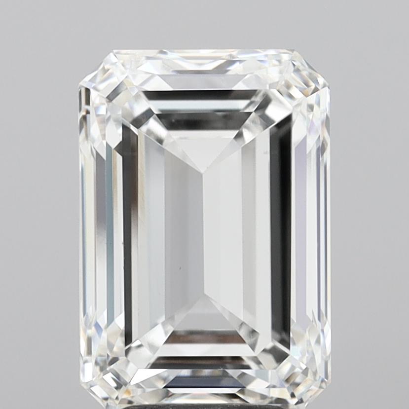 5.05 Carat Emerald Shaped, Ideal Cut, E Color, VS1 Clarity, IGI Certified Lab Grown Diamond
