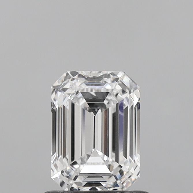1.06 Carat Emerald Shaped, Ideal Cut, D Color, VVS2 Clarity, IGI Certified Lab Grown Diamond
