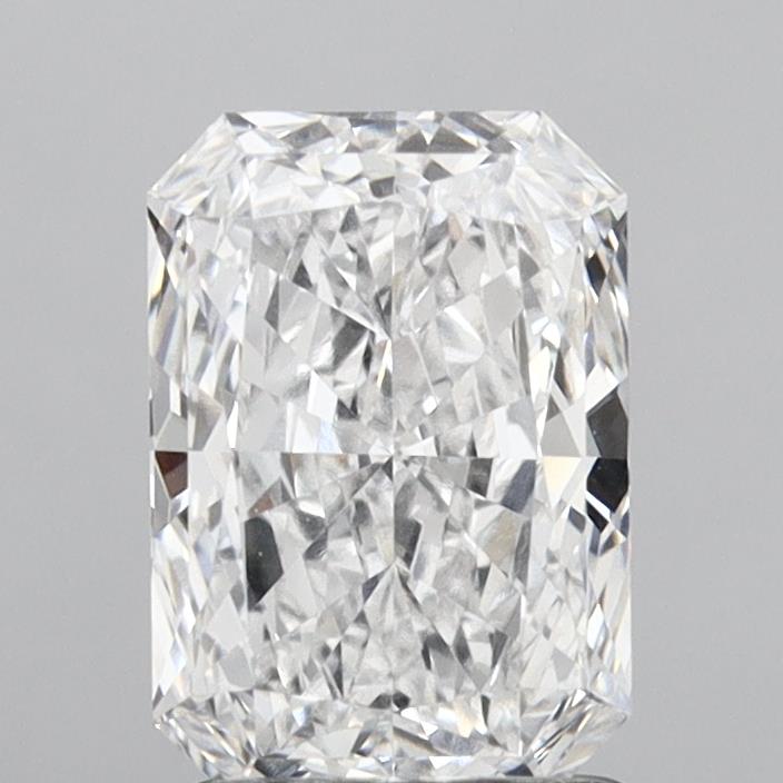 2.01 Carat Radiant Shaped, Excellent Cut, D Color, VVS1 Clarity, IGI Certified Lab Grown Diamond