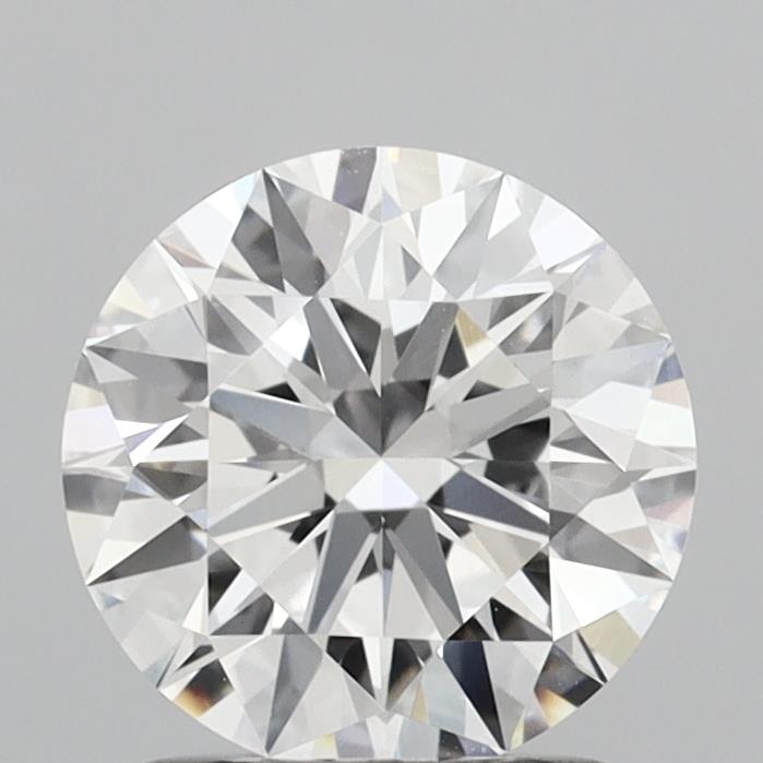 1.53 Carat Round Shaped, Ideal Cut, D Color, VVS2 Clarity, IGI Certified Lab Grown Diamond