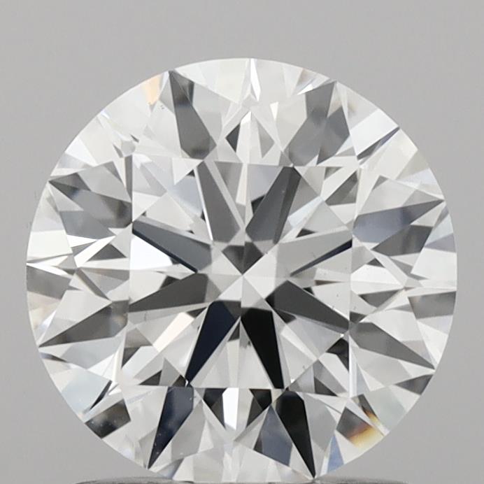 1.36 Carat Round Shaped, Ideal Cut, D Color, VS2 Clarity, IGI Certified Lab Grown Diamond