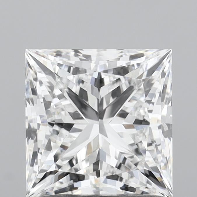 1.45 Carat Princess Shaped, Very Good Cut, D Color, VVS1 Clarity, IGI Certified Lab Grown Diamond