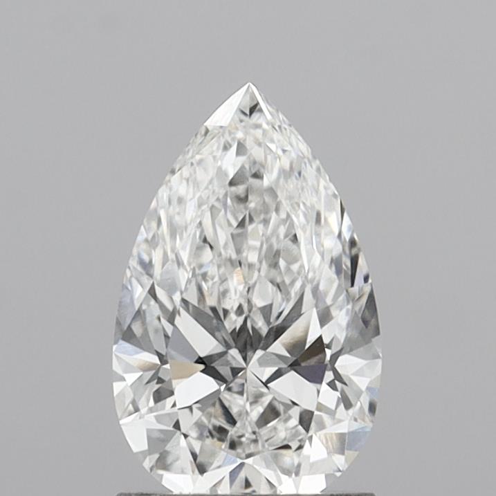1.36 Carat Pear Shaped, Ideal Cut, E Color, VS1 Clarity, IGI Certified Lab Grown Diamond