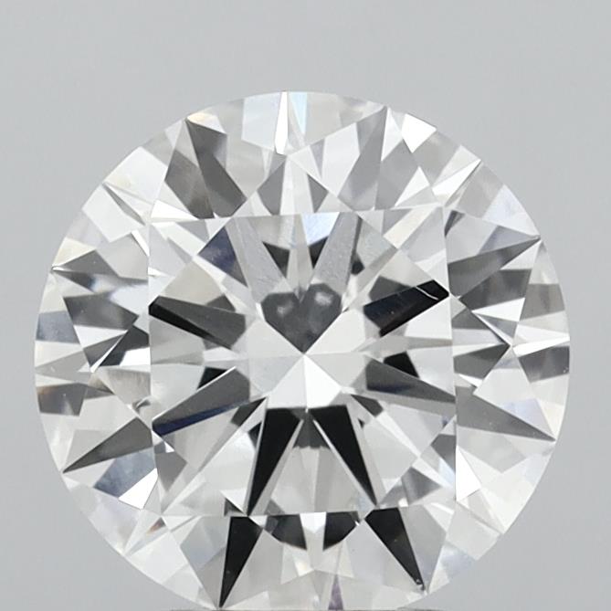 2.80 Carat Round Shaped, Excellent Cut, F Color, VVS2 Clarity, IGI Certified Lab Grown Diamond