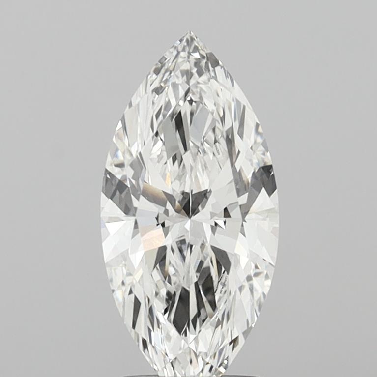 1.53 Carat Marquise Shaped, Ideal Cut, F Color, VVS2 Clarity, IGI Certified Lab Grown Diamond