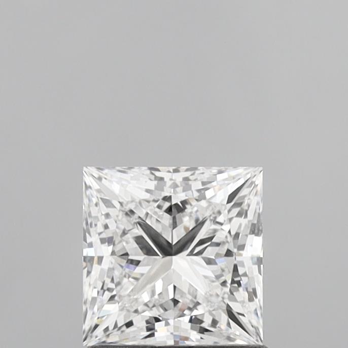 1.21 Carat Princess Shaped, Ideal Cut, E Color, VS2 Clarity, IGI Certified Lab Grown Diamond
