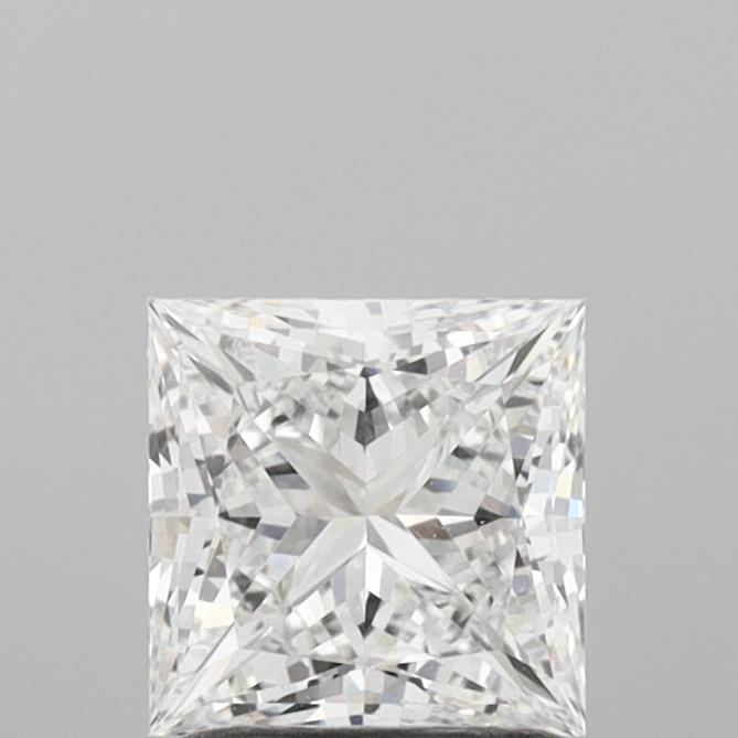 1.61 Carat Princess Shaped, Ideal Cut, E Color, VVS1 Clarity, IGI Certified Lab Grown Diamond