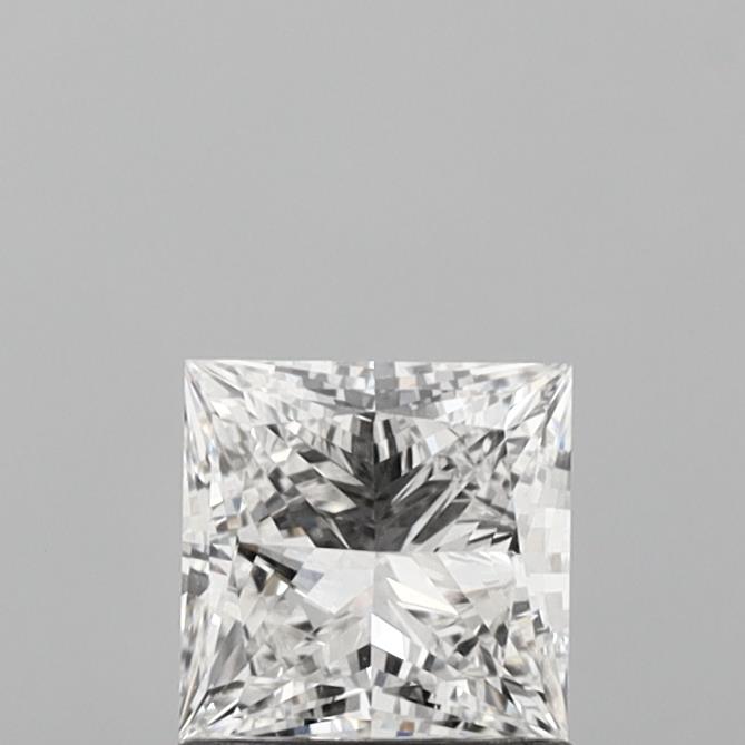 1.08 Carat Princess Shaped, Ideal Cut, E Color, VVS2 Clarity, IGI Certified Lab Grown Diamond