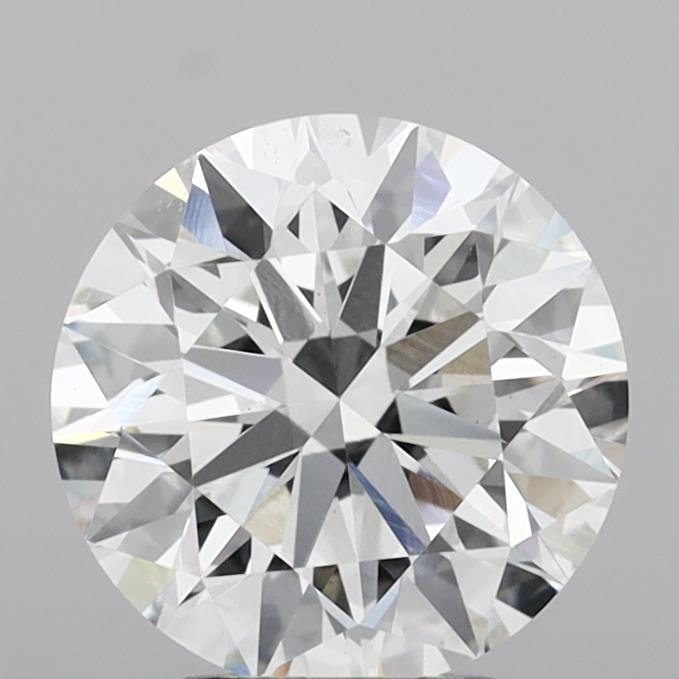 3.10 Carat Round Shaped, Excellent Cut, E Color, VVS2 Clarity, IGI Certified Lab Grown Diamond