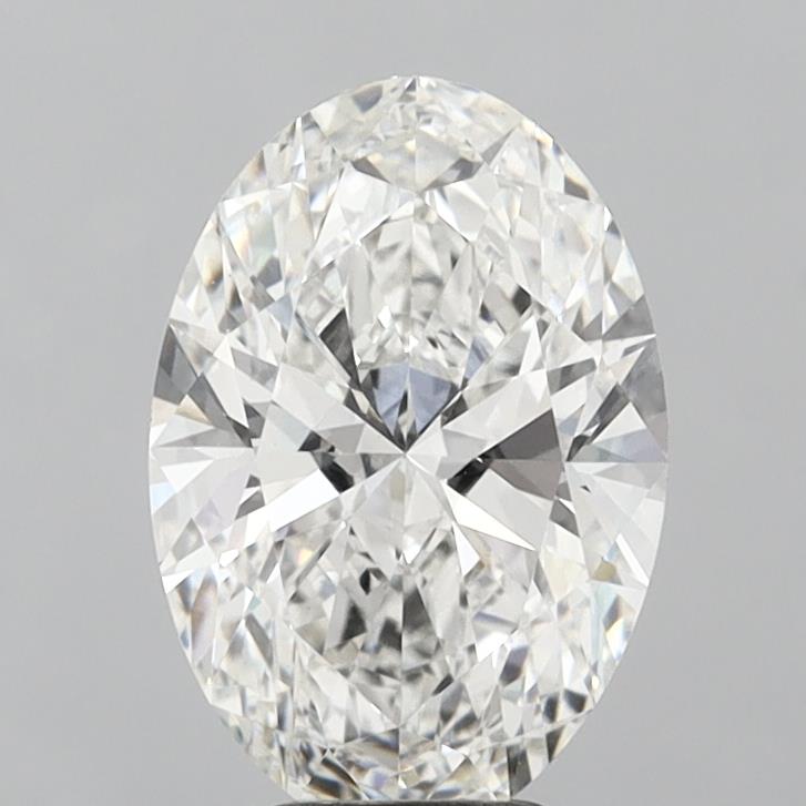 5.09 Carat Oval Shaped, Ideal Cut, F Color, VVS2 Clarity, IGI Certified Lab Grown Diamond