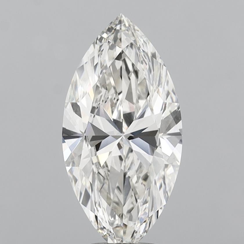 4.03 Carat Marquise Shaped, Ideal Cut, G Color, VVS2 Clarity, IGI Certified Lab Grown Diamond