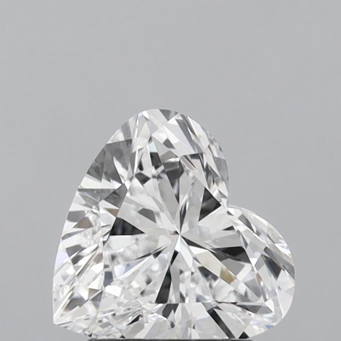 1.49 Carat Heart Shaped, Ideal Cut, D Color, VS1 Clarity, IGI Certified Lab Grown Diamond