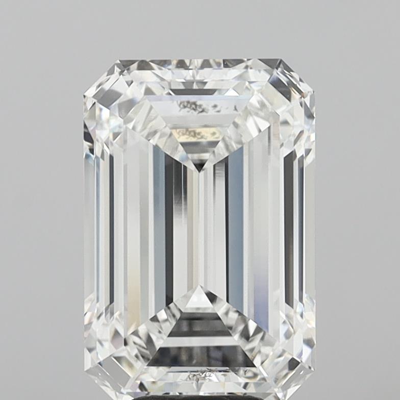 8.09 Carat Emerald Shaped, Ideal Cut, E Color, VVS2 Clarity, IGI Certified Lab Grown Diamond