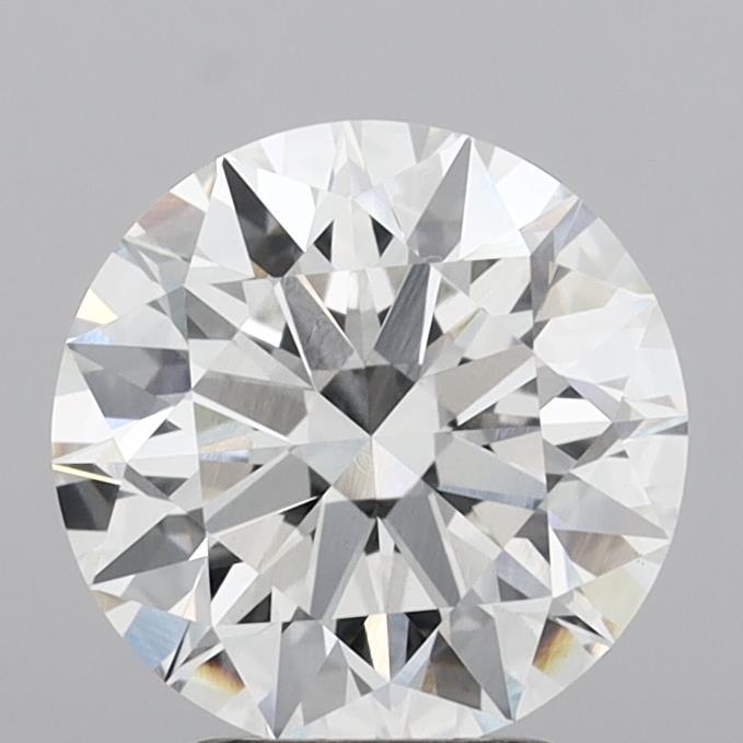 3.09 Carat Round Shaped, Ideal Cut, F Color, VVS2 Clarity, IGI Certified Lab Grown Diamond