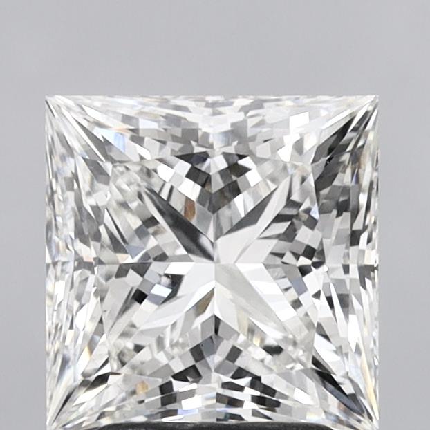 2.75 Carat Princess Shaped, Ideal Cut, G Color, VS1 Clarity, IGI Certified Lab Grown Diamond