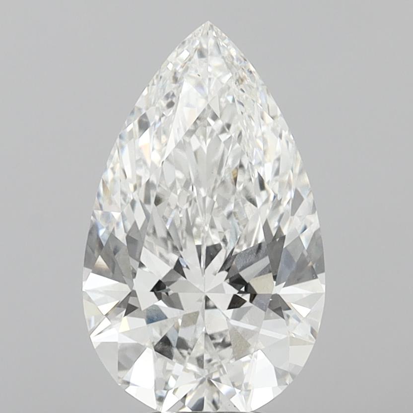 10.03 Carat Pear Shaped, Ideal Cut, E Color, VVS2 Clarity, IGI Certified Lab Grown Diamond