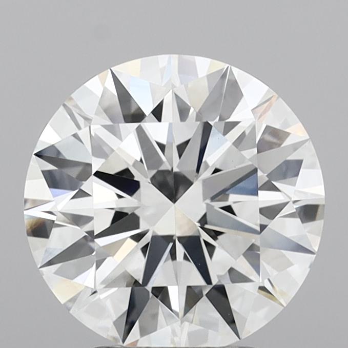 3.10 Carat Round Shaped, Ideal Cut, E Color, VVS2 Clarity, IGI Certified Lab Grown Diamond