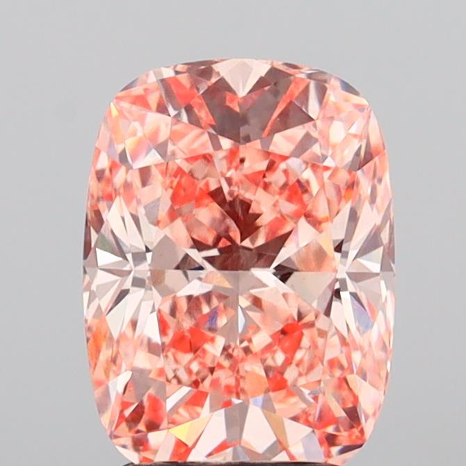 2.56 Carat Cushion Shaped, Ideal Cut, VVS2 Clarity, IGI Certified Lab Grown Diamond
