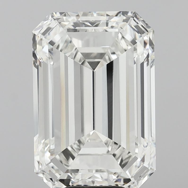 11.57 Carat Emerald Shaped, Excellent Cut, F Color, VVS2 Clarity, IGI Certified Lab Grown Diamond
