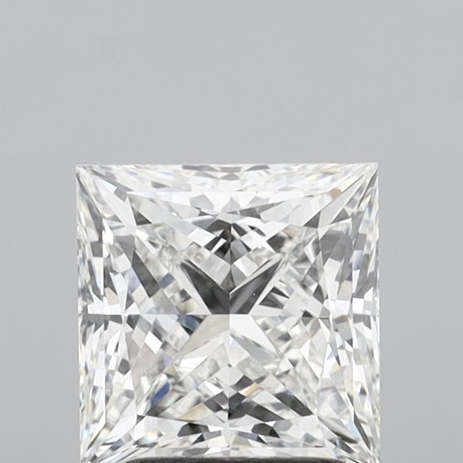 2.10 Carat Princess Shaped, Ideal Cut, G Color, VVS2 Clarity, IGI Certified Lab Grown Diamond