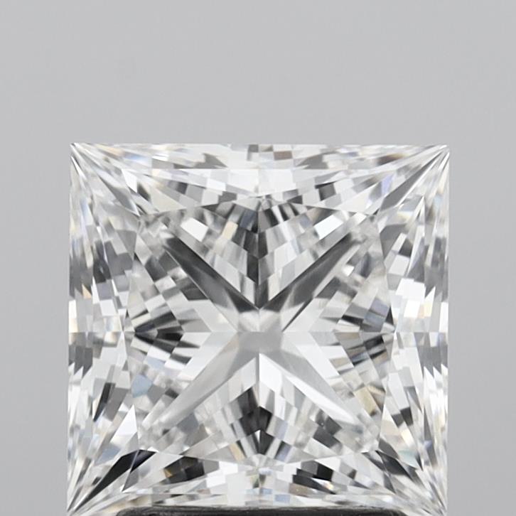 3.00 Carat Princess Shaped, Ideal Cut, E Color, VVS2 Clarity, IGI Certified Lab Grown Diamond
