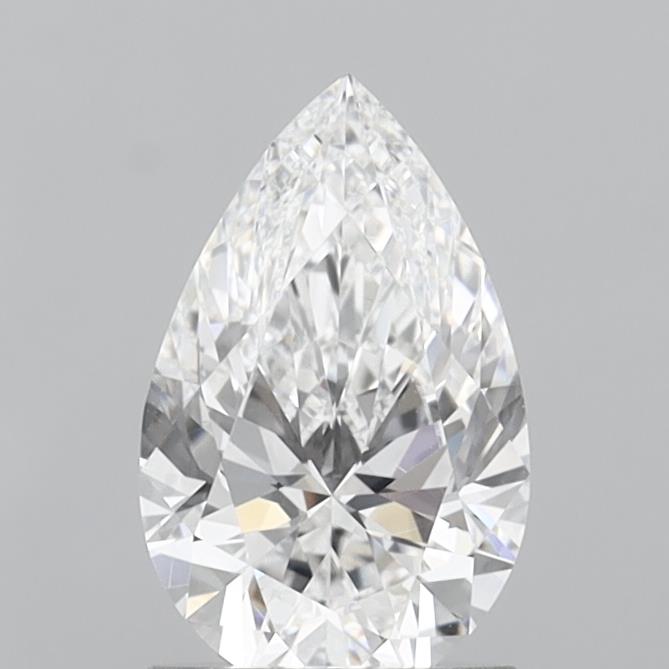 1.43 Carat Pear Shaped, Ideal Cut, D Color, VVS1 Clarity, IGI Certified Lab Grown Diamond
