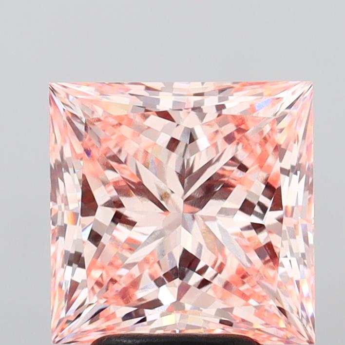 4.00 Carat Princess Shaped, Excellent Cut, VVS2 Clarity, IGI Certified Lab Grown Diamond