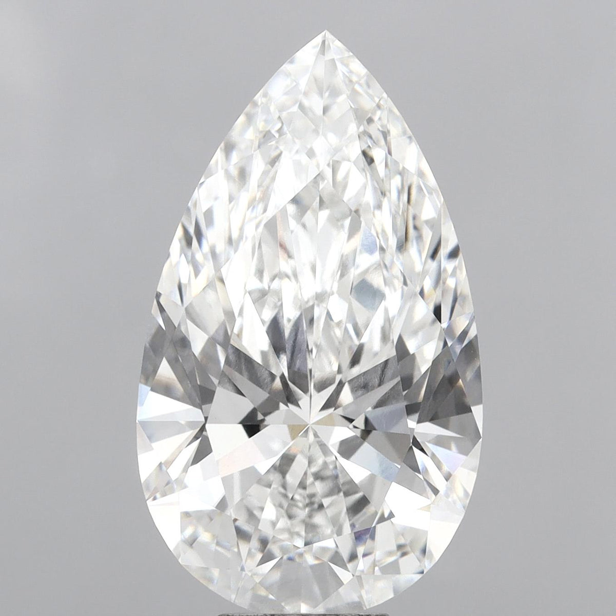 10.09 Carat Pear Shaped, Ideal Cut, F Color, VVS2 Clarity, IGI Certified Lab Grown Diamond