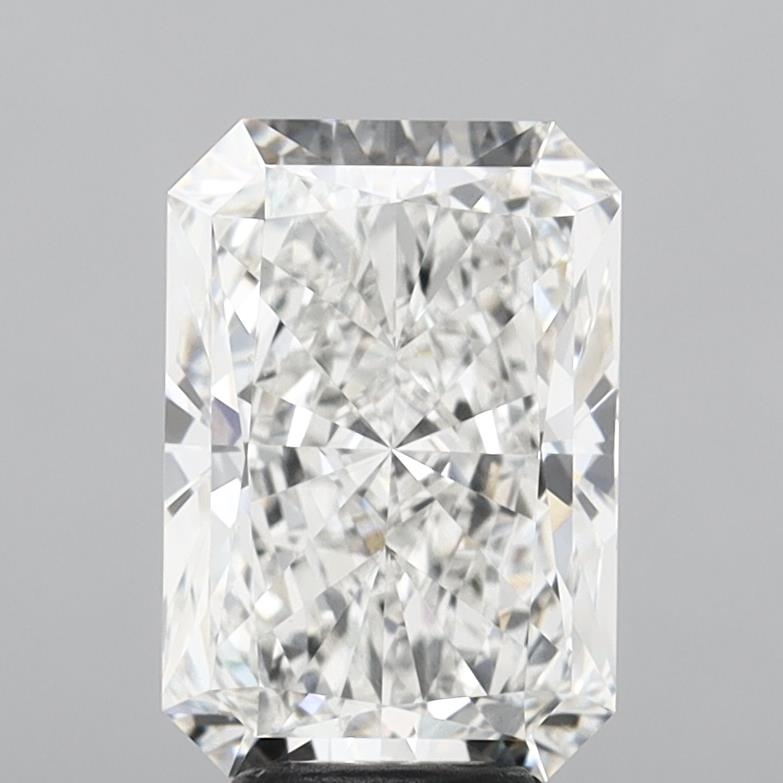 5.05 Carat Radiant Shaped, Ideal Cut, F Color, VVS2 Clarity, IGI Certified Lab Grown Diamond