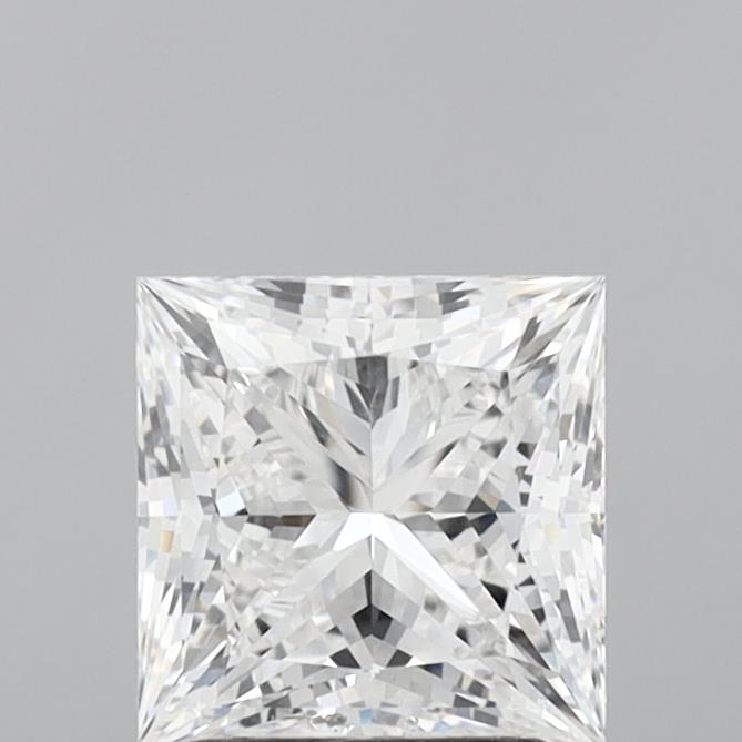 2.07 Carat Princess Shaped, Ideal Cut, E Color, IF Clarity, IGI Certified Lab Grown Diamond