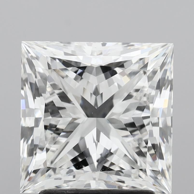 2.99 Carat Princess Shaped, Ideal Cut, E Color, VVS2 Clarity, IGI Certified Lab Grown Diamond