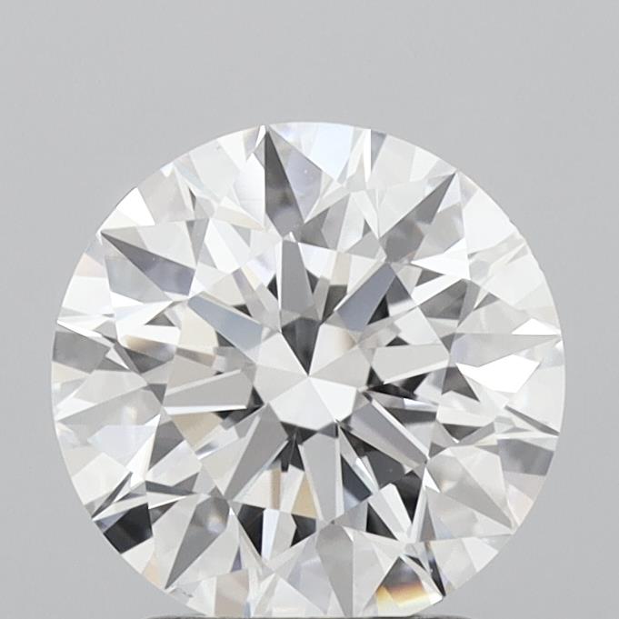 2.05 Carat Round Shaped, Excellent Cut, D Color, FL Clarity, IGI Certified Lab Grown Diamond