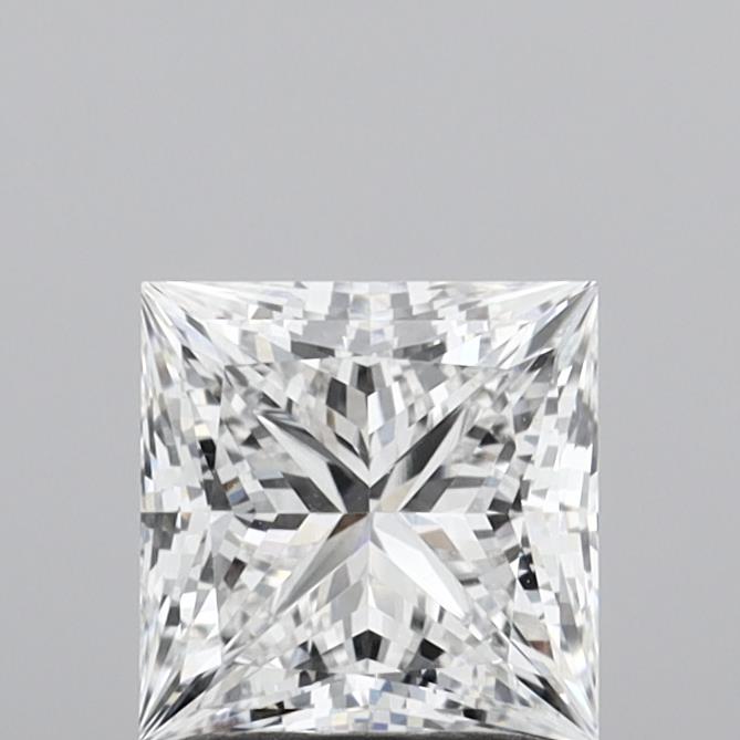 1.83 Carat Princess Shaped, Ideal Cut, E Color, VVS1 Clarity, IGI Certified Lab Grown Diamond