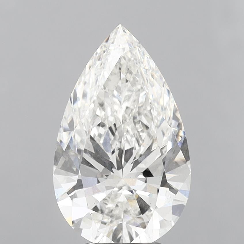 4.53 Carat Pear Shaped, Ideal Cut, G Color, VS2 Clarity, IGI Certified Lab Grown Diamond